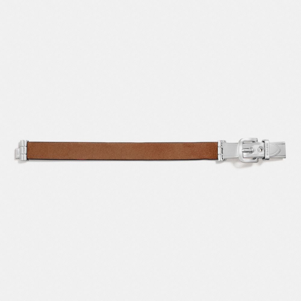 COACH®,Wide Two Tone Buckle Bracelet,,Back View