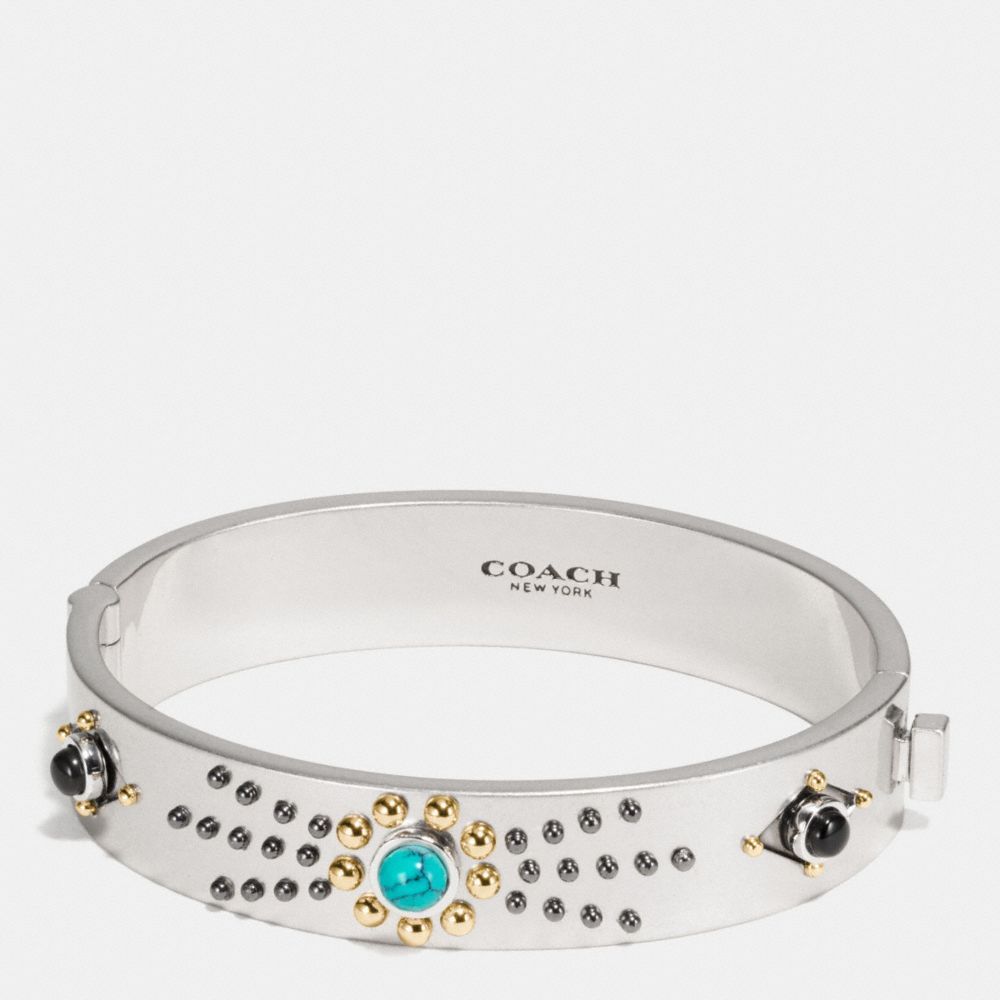 Western Rivets Hinged Bangle | COACH® | COACH®