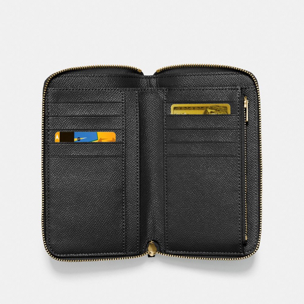 COACH®,Medium Zip Around Wallet,,Inside View,Top View