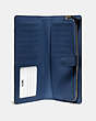 COACH®,SKINNY WALLET,Calf Leather,Mini,Brass/Deep Blue,Inside View,Top View