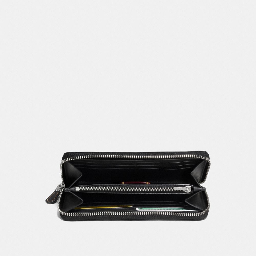 Accordion Wallet In Glovetanned Leather With Gnarly Face Print