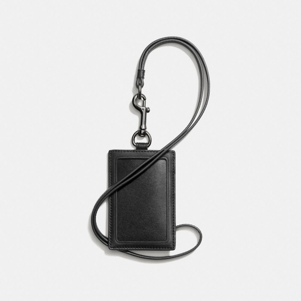 COACH®,Id Lanyard In Signature Canvas,,Back View