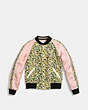 COACH®,REVERSIBLE VARSITY JACKET,Synthetic,Pink/Multi,Scale View