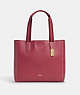 COACH®,DERBY TOTE,Pebbled Leather,Large,Everyday,Gold/Rouge,Front View