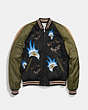 COACH®,MOON AND SKULL SOUVENIR JACKET,Other,Black Military,Scale View