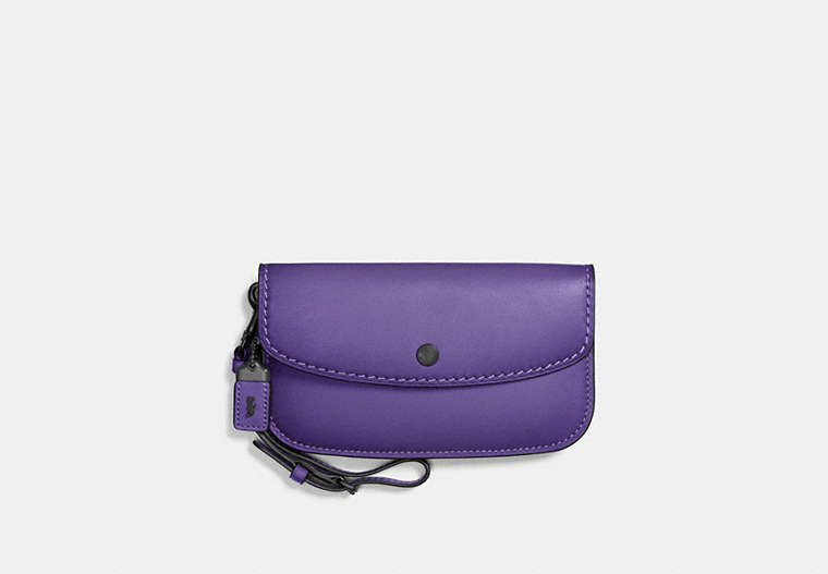 COACH®,CLUTCH,Leather,BP/Violet,Front View