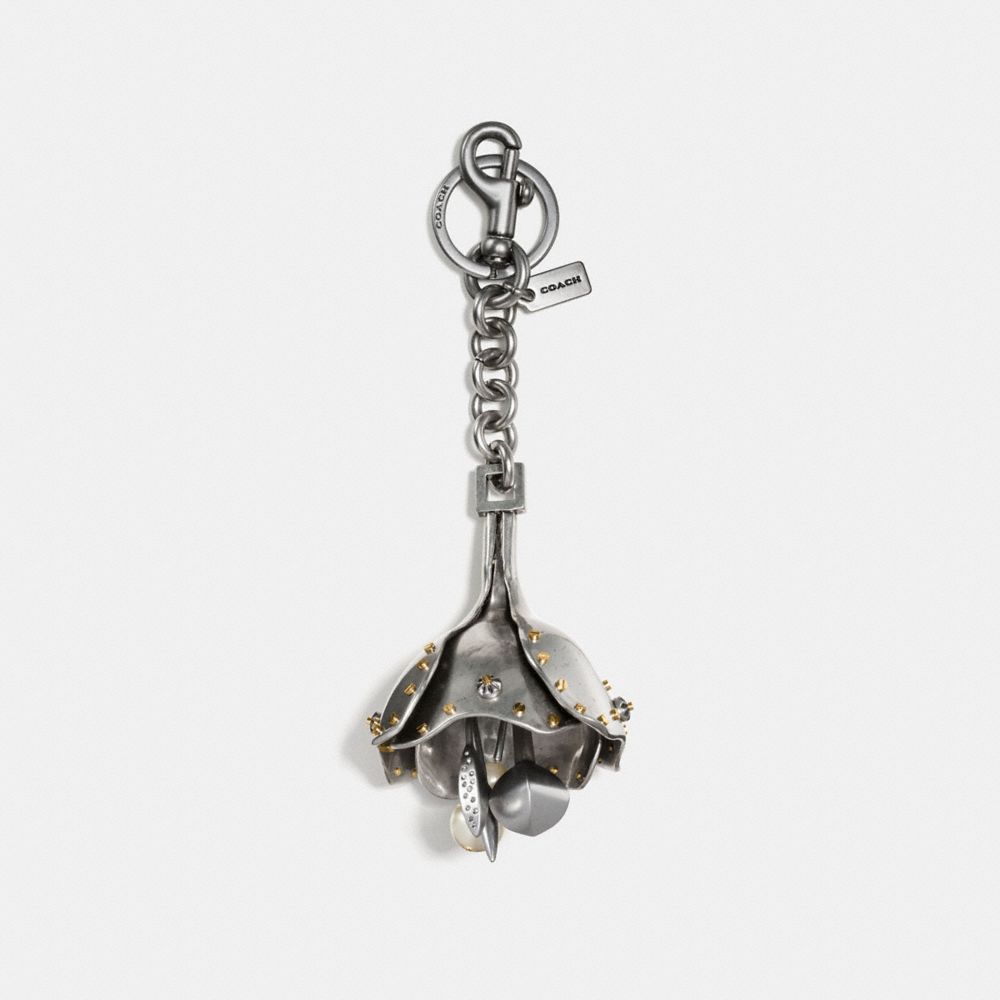 Large Studded Tea Rose Bag Charm