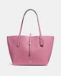 COACH®,MARKET TOTE,Pebbled Leather,X-Large,Light Gold/Rose,Front View