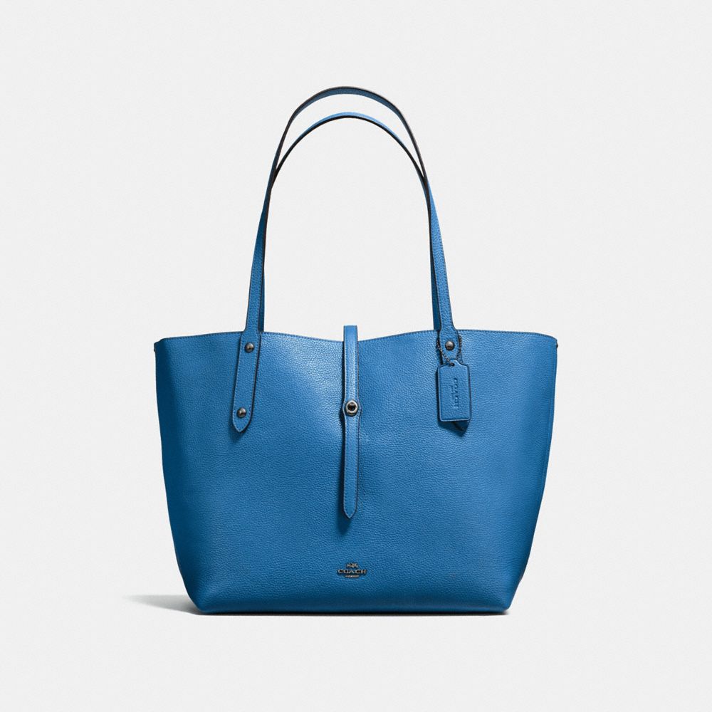 Coach market store tote blue