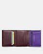COACH®,SMALL TRIFOLD WALLET,Leather,BP/Violet,Inside View,Top View