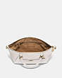 COACH®,PRAIRIE SATCHEL,Pebbled Leather,Medium,Chalk/Light Gold,Inside View,Top View