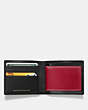 COACH®,3-IN-1 WALLET IN GLOVETANNED LEATHER WITH WILD CAR,Leather,CARDINAL,Inside View,Top View