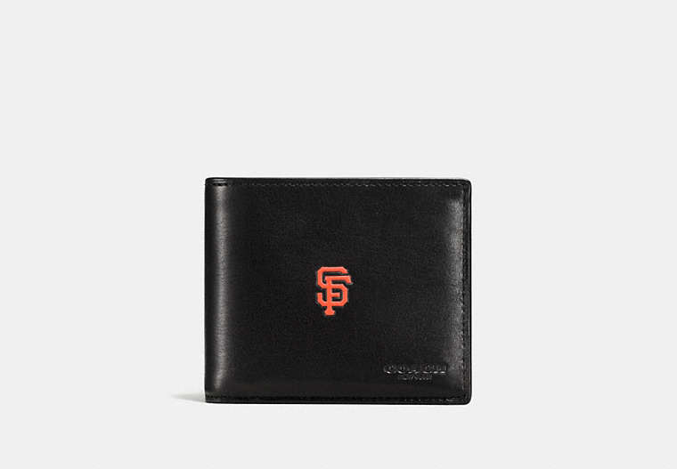 COACH®,3-IN-1 WALLET WITH MLB TEAM LOGO,Sport calf leather,SF GIANTS,Front View