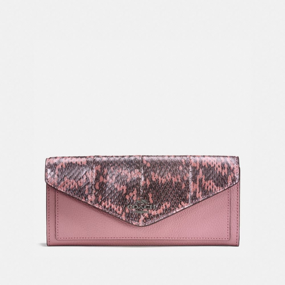 Coach snakeskin wallet sale