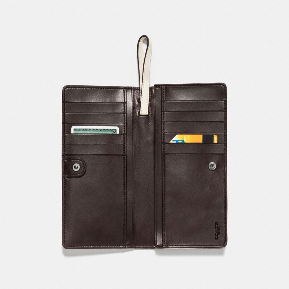 Slim Wallet With Tea Rose Detail