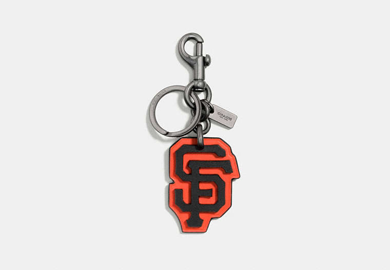 COACH®,MLB KEY FOB,Leather,SF GIANTS,Front View