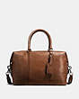 COACH®,EXPLORER BAG,Leather,Large,Dark Saddle/Black Antique Nickel,Front View