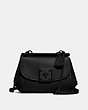 COACH®,DRIFTER CROSSBODY,Leather,Small,Matte Black/Black,Front View
