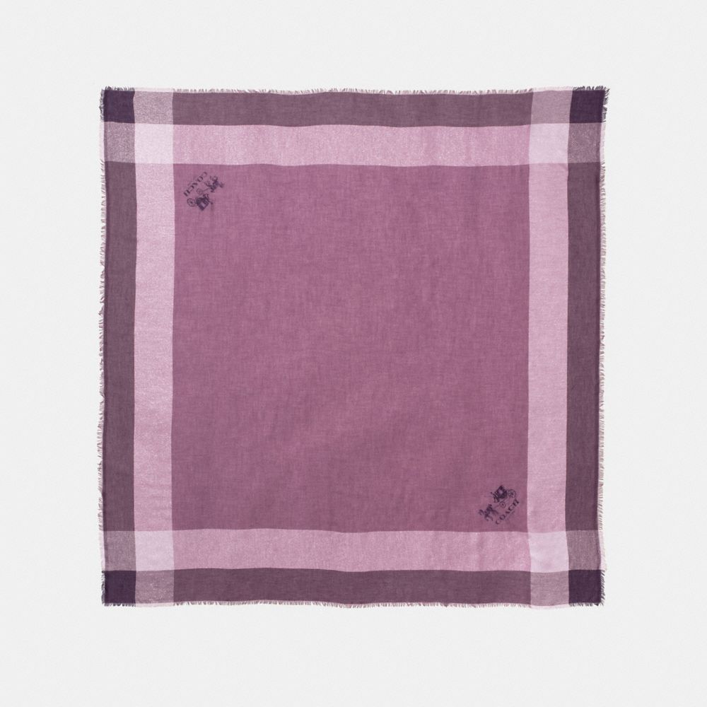 Metallic Windowpane Challis