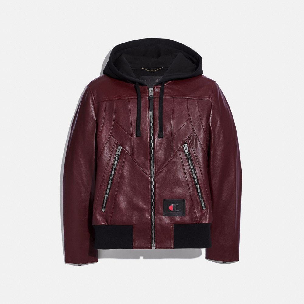 Champion leather coaches store jacket