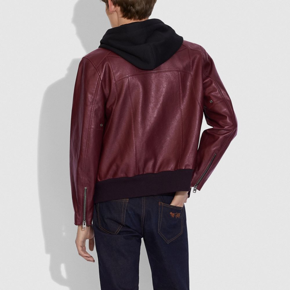 COACH® | Coach X Champion Leather Jacket