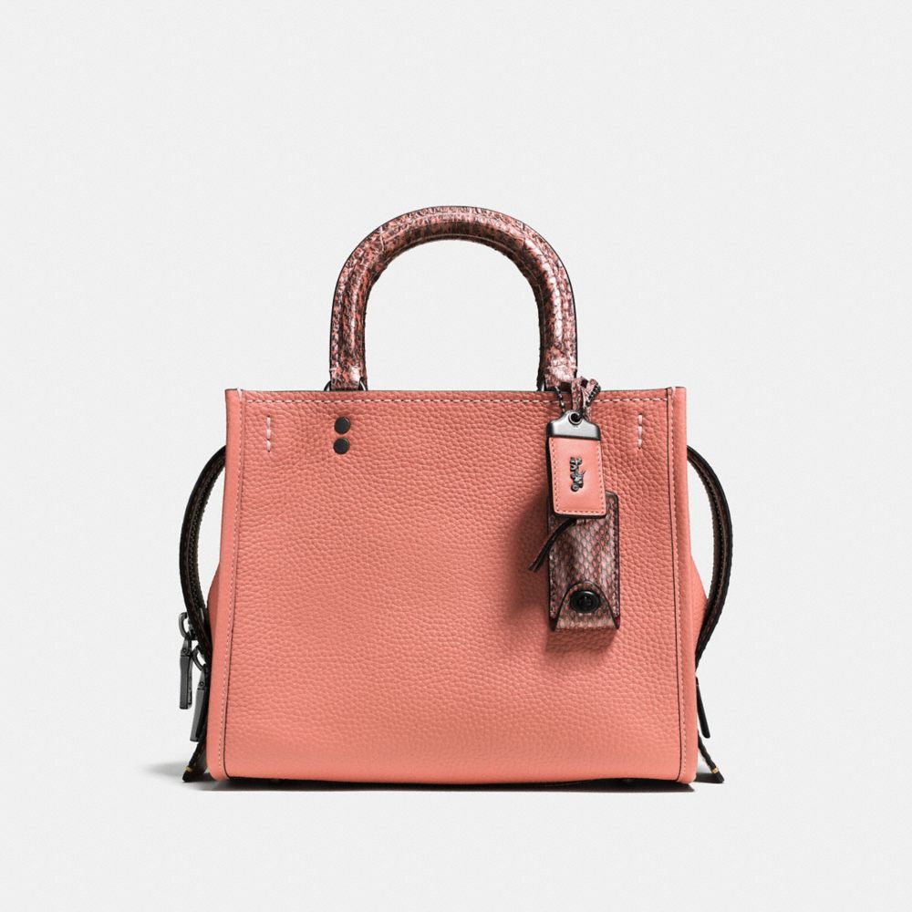 Coach rogue with colorblock best sale snakeskin detail