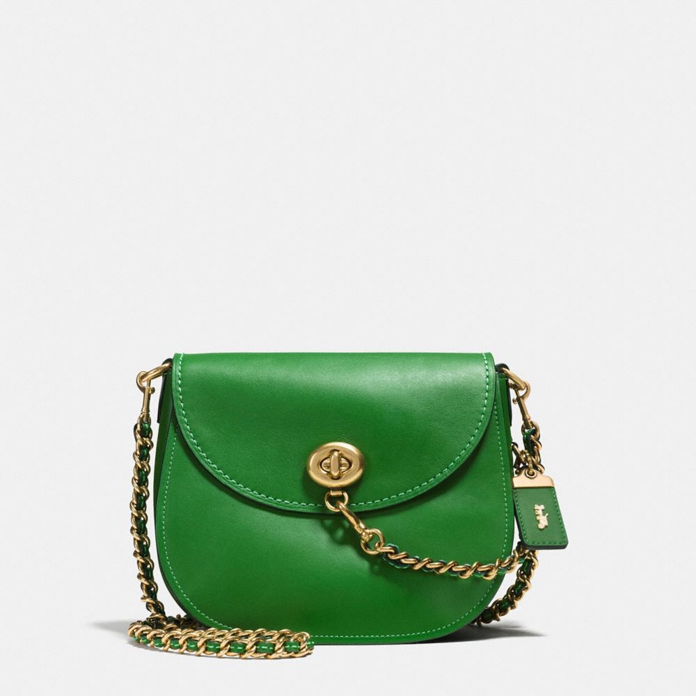 COACH®,Turnlock Saddle,,Front View