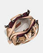 COACH®,ROGUE WITH TEA ROSE,Leather,Large,Black Copper/Beechwood,Inside View,Top View