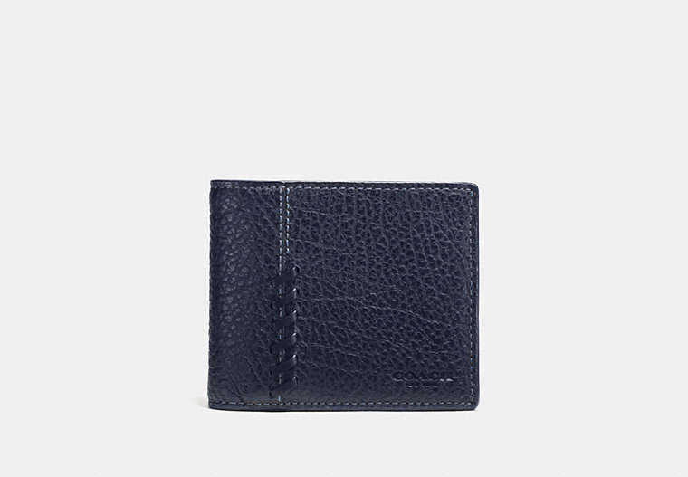 COACH®,RIP AND REPAIR 3-IN-1 WALLET,Leather,Midnight,Front View