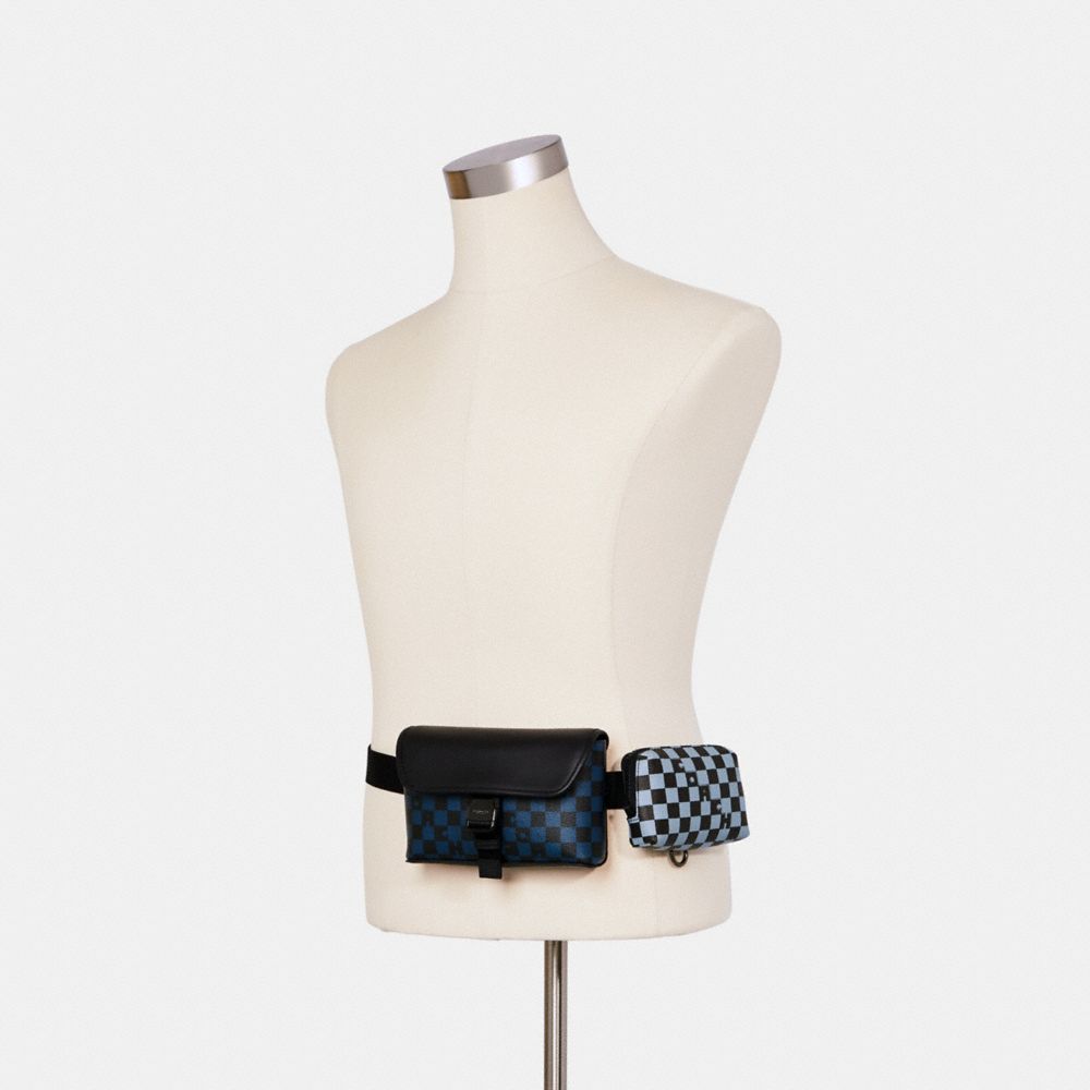 COACH® Outlet | Rider Double Belt Bag With Checker Print