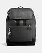 COACH®,MANHATTAN BACKPACK WITH STUDS,Leather,Large,Black,Front View