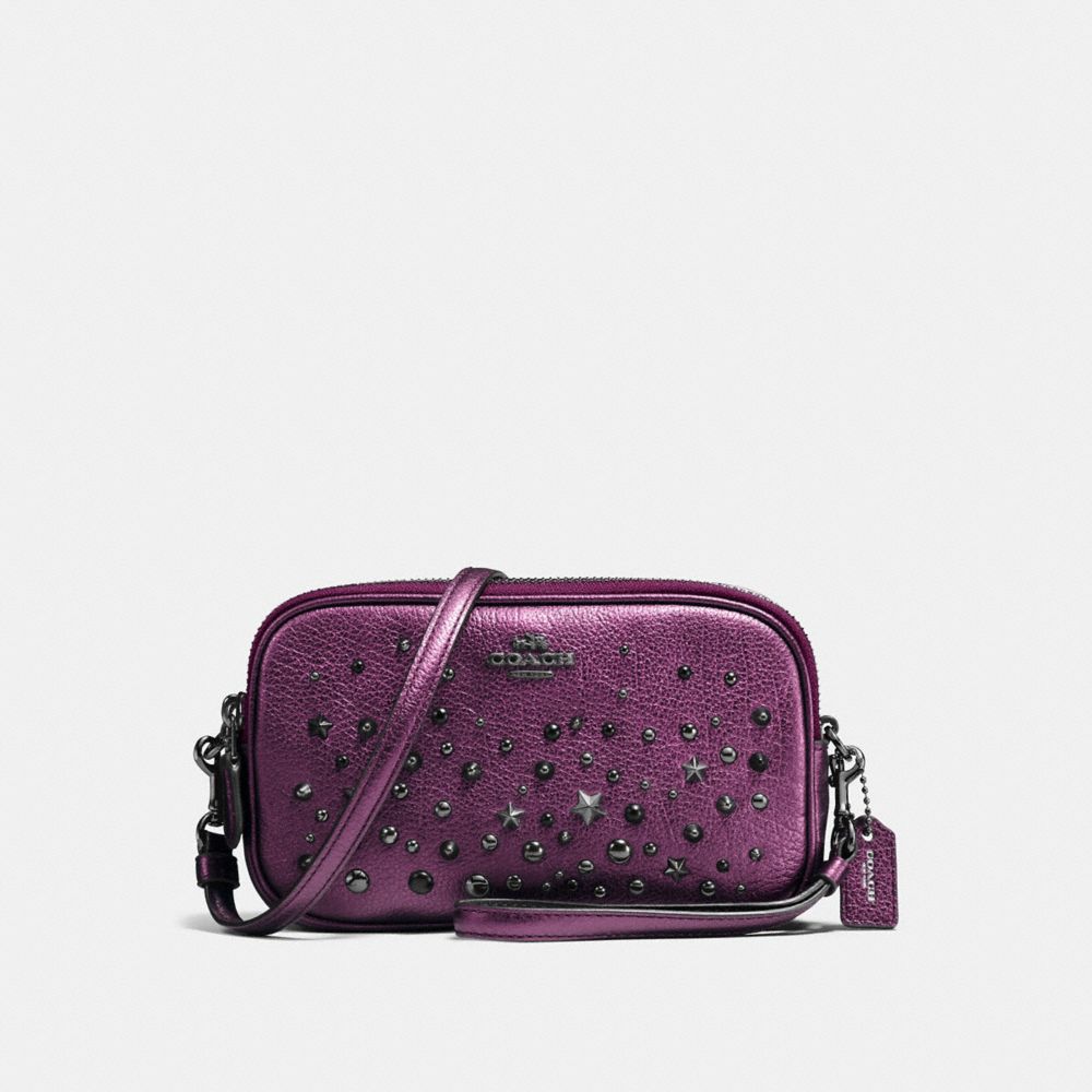 Coach crossbody clutch deals with rivets