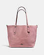 COACH®,REVERSIBLE LARGE MARKET TOTE,Leather,Large,DK/Dusty Rose Oxblood,Front View