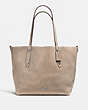 COACH®,REVERSIBLE LARGE MARKET TOTE,Leather,Large,Silver/Stone Dusty Rose,Front View