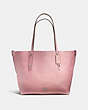 COACH®,REVERSIBLE LARGE MARKET TOTE,Leather,Large,Silver/Stone Dusty Rose,Angle View