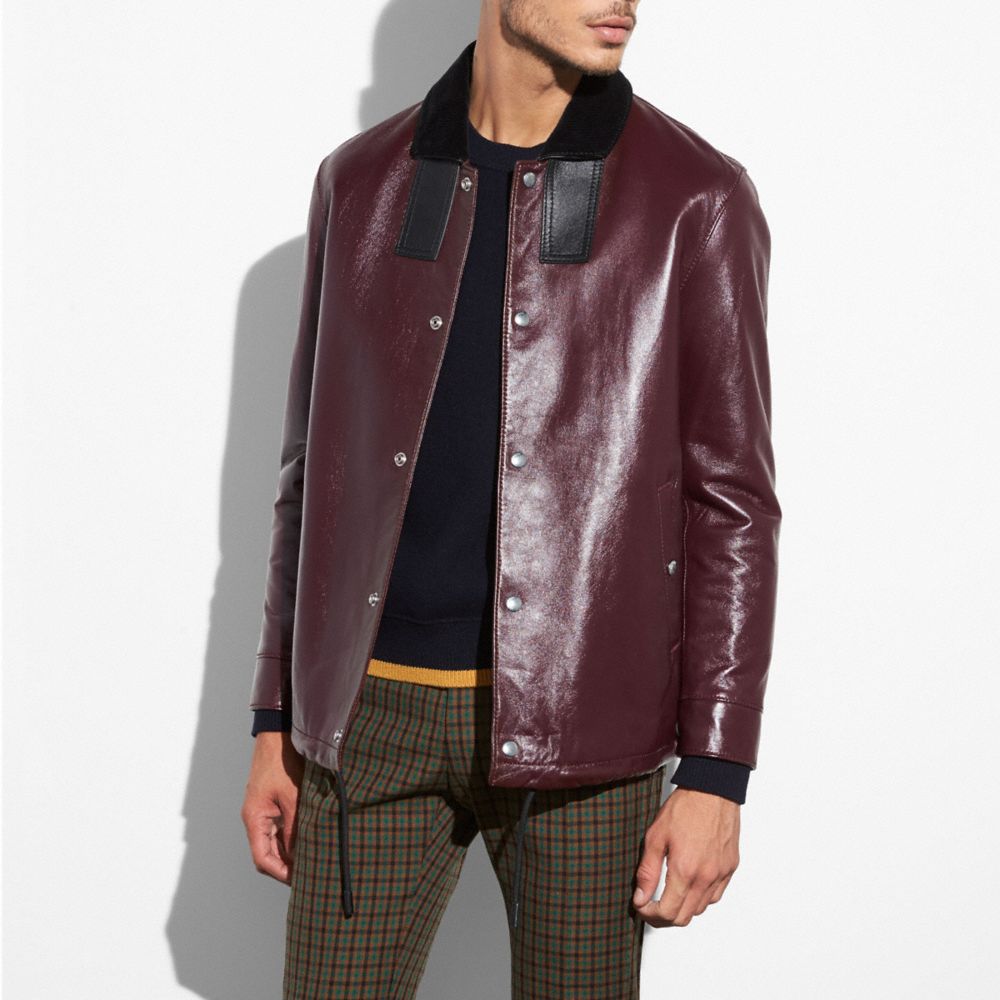 Leather Coach Jacket