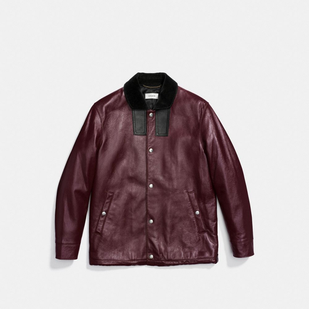 Leather Coach Jacket