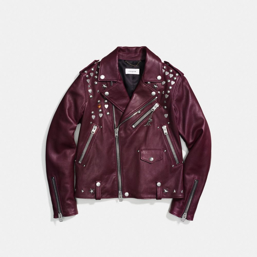 Moto Jacket With Beatnik Rivets