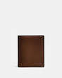 COACH®,SLIM COIN WALLET,Leather,Dark Saddle,Front View