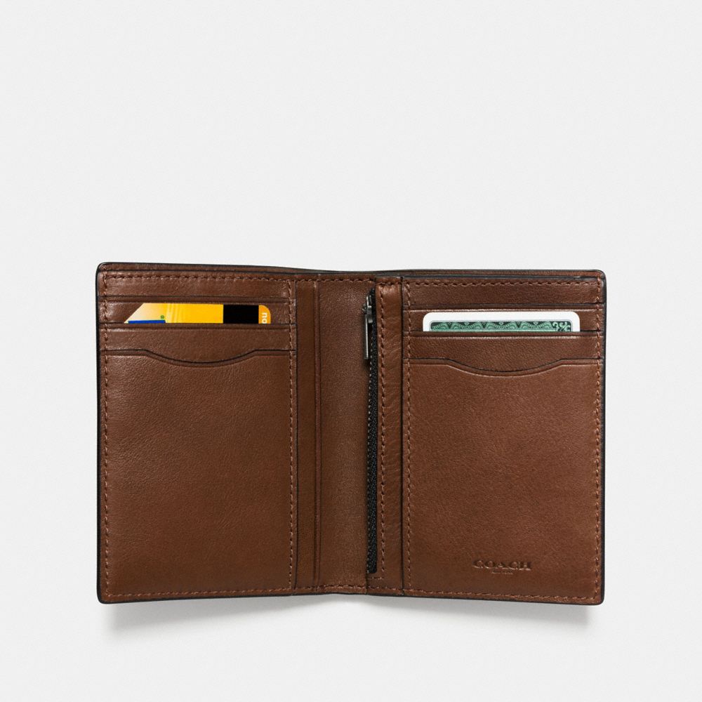 COACH®,Slim Coin Wallet,,Inside View,Top View
