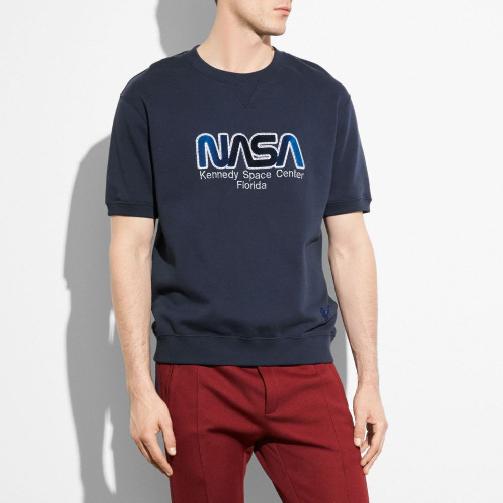 Embellished Space Short Sleeve Sweatshirt