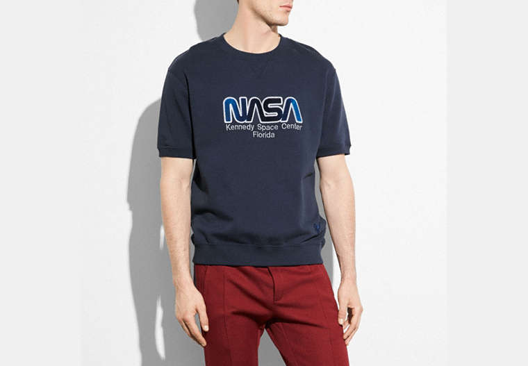 Embellished Space Short Sleeve Sweatshirt