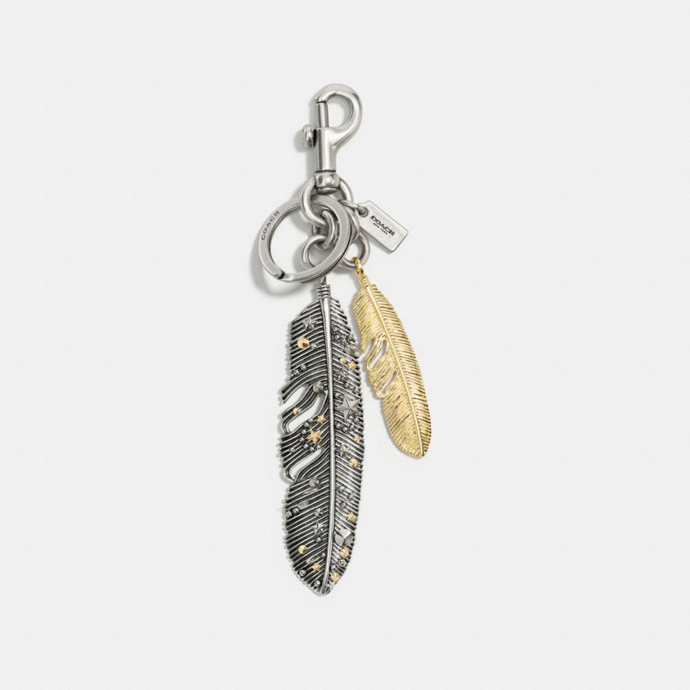 COACH Studded Multi Feather Bag Charm COACH