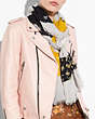 COACH®,PUNK ROSES AND FEATHER PATCHWORK OBLONG,Mixed Material,CHALK/MULTI,Angle View