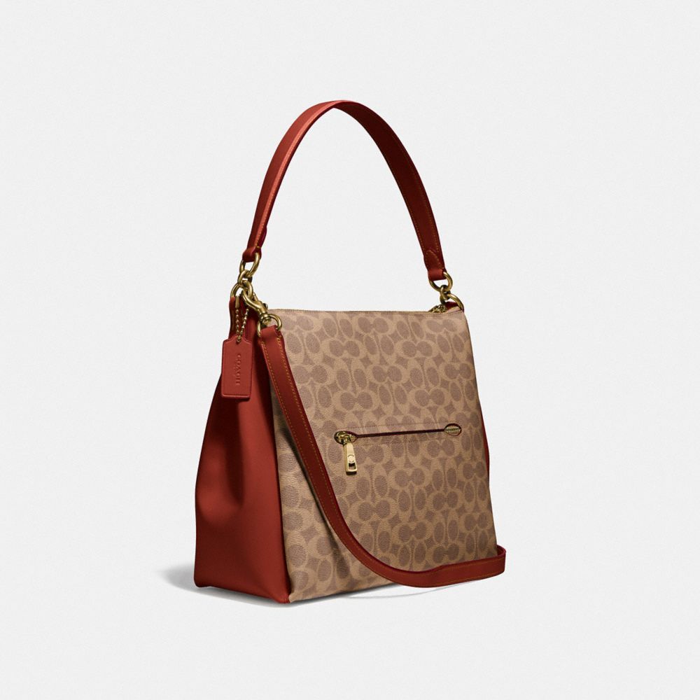 COACH®,Shay Shoulder Bag In Signature Canvas,,Angle View
