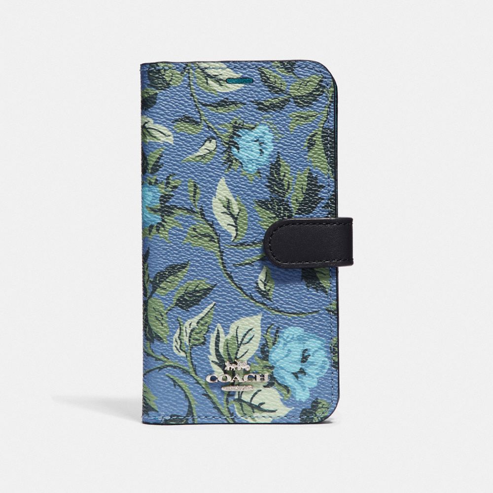 Iphone X/Xs Folio With Sleeping Rose Print