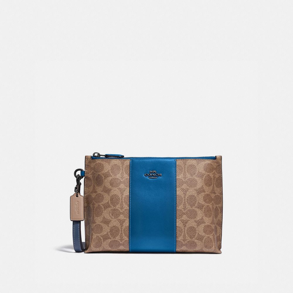 COACH Charlie Pouch In Colorblock Signature Canvas