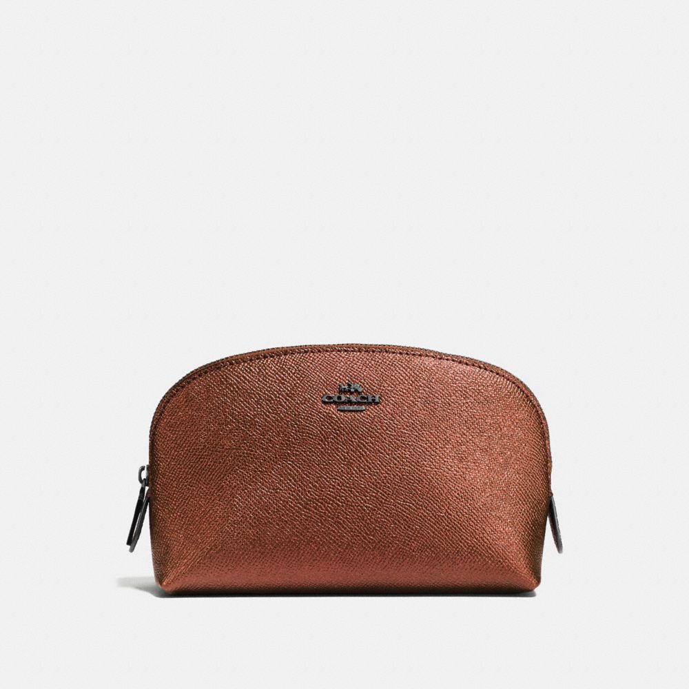 Coach cosmetic case 2025 17 in crossgrain leather