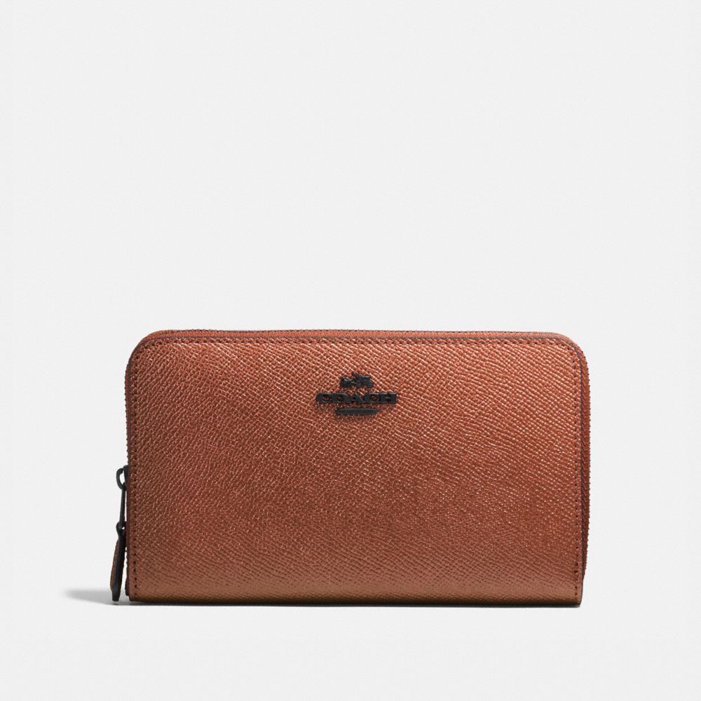 COACH®,Medium Zip Around Wallet,,Front View
