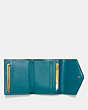 COACH®,SMALL WALLET,Leather,DK/Metallic Mineral,Inside View,Top View